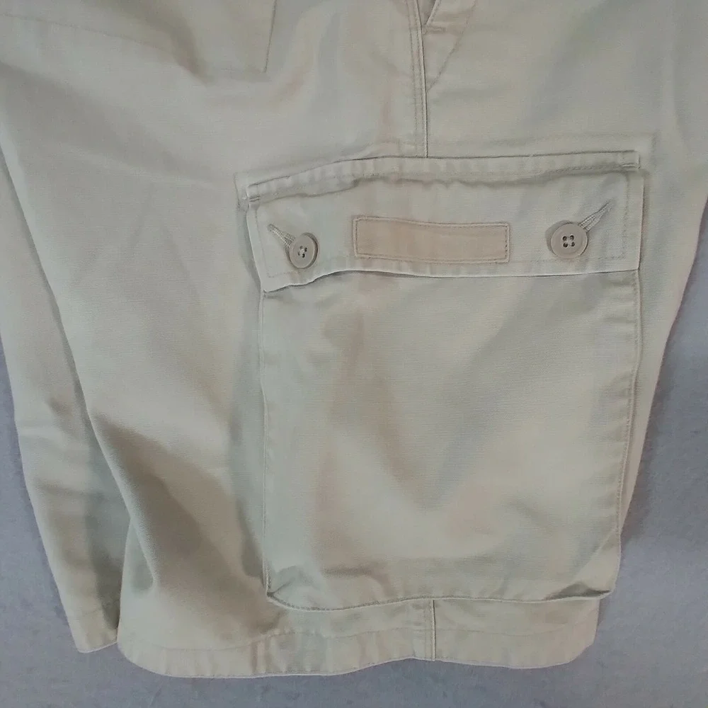Banana Republic cargo shorts men's 31 x 11 khaki tan cotton Outdoor hiking Urban